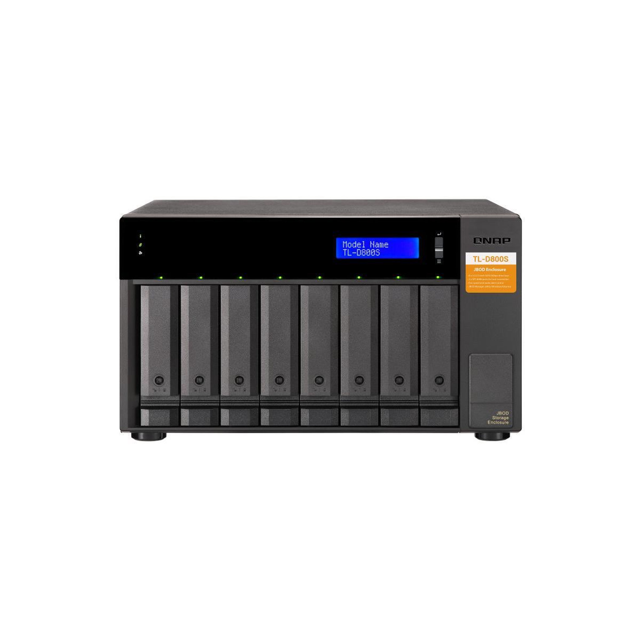 Voir la diapositive 3 : Qnap Qnap tl-d800s boîtier de disques de stockage boîtier disque dur/ssd noir, gris 2.5/3.5