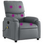 Voir la diapositive 2 : VIDAXL Fauteuil de massage inclinable Gris Similicuir