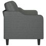Voir la diapositive 4 : VIDAXL Canape a 3 places Gris fonce 180 cm Tissu