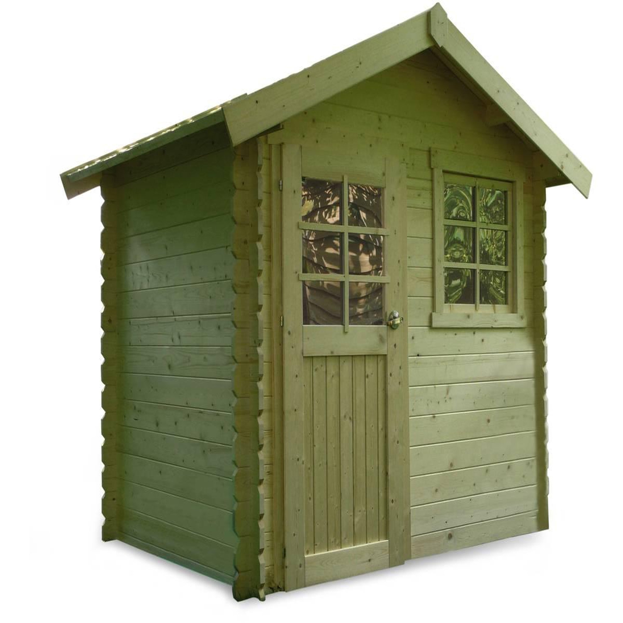 Voir la diapositive 1 : Habitat et Jardin Abri jardin bois  Saran  - 5.9 m² - 2.98 x 1.98 x 2.39 m - 28 mm
