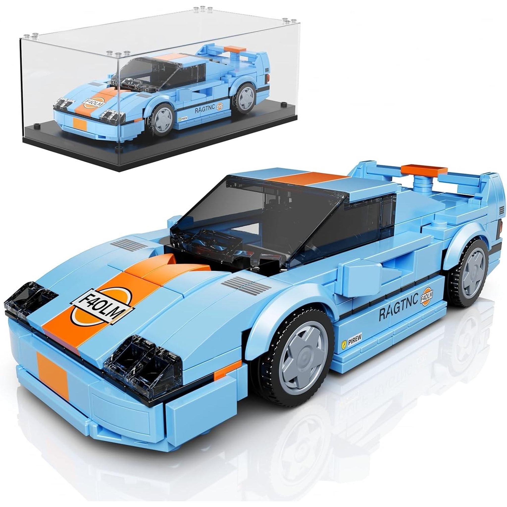 Voir la diapositive 2 : MOULD KING F40 LM Sports Car + Vitrine