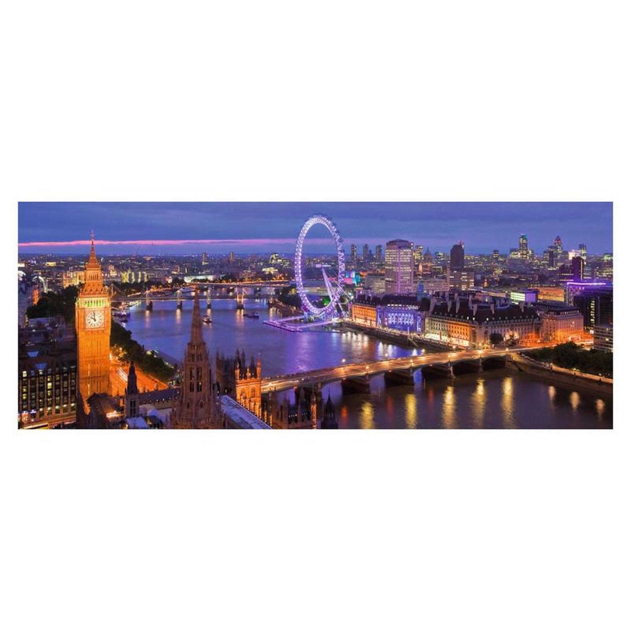 Voir la diapositive 2 : RAVENSBURGER RAVENSBURGER Puzzle Panorama Londre la nuit 1000 pièces