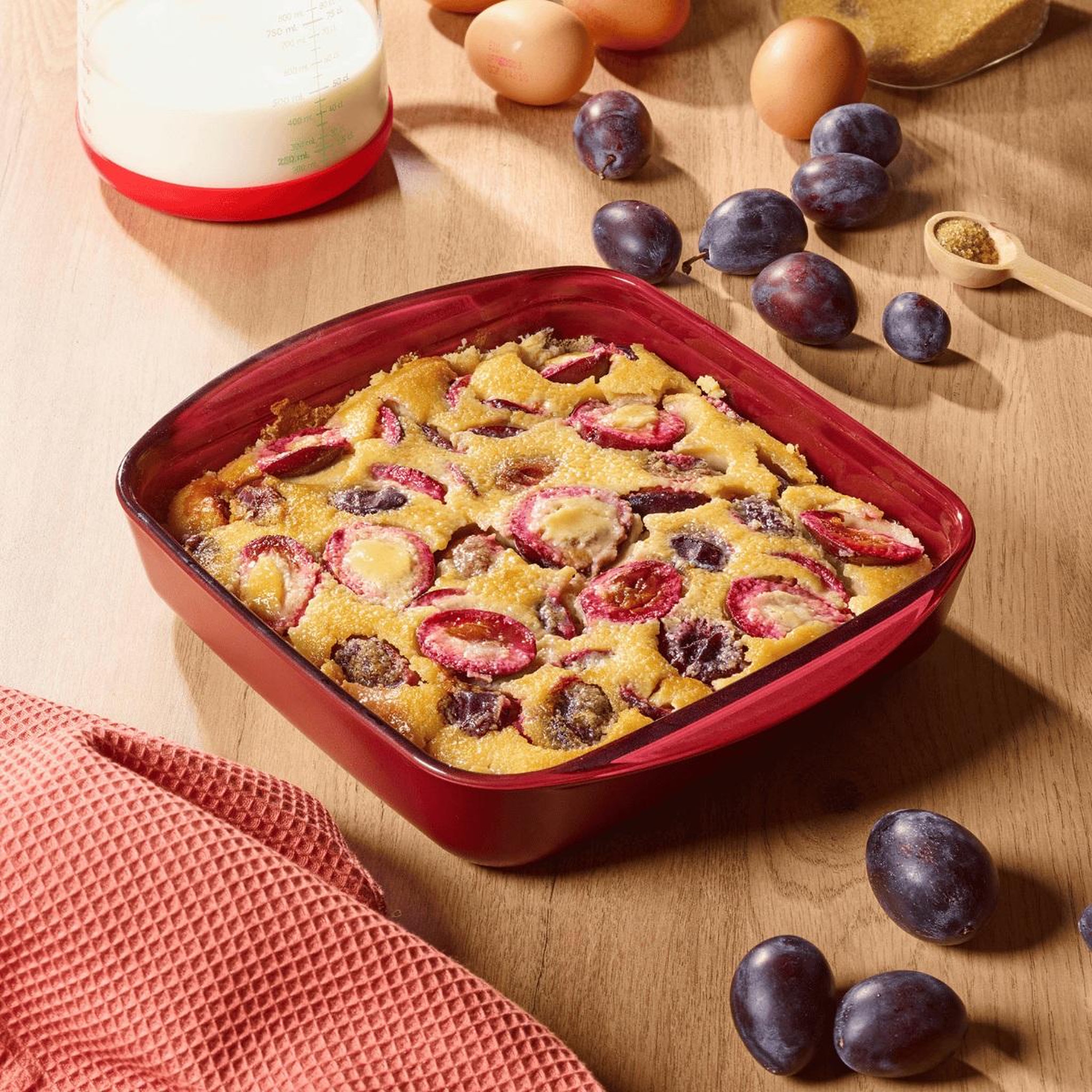 Voir la diapositive 3 : PEBBLY Plat à four carré 1.6l + couvercle - 40-PKV079