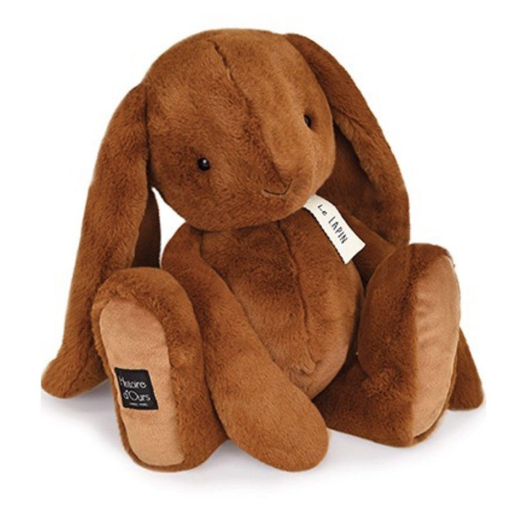 Histoire D'Ours Peluche lapin marron capuccino - le lapin - 50cm - histoire d ours