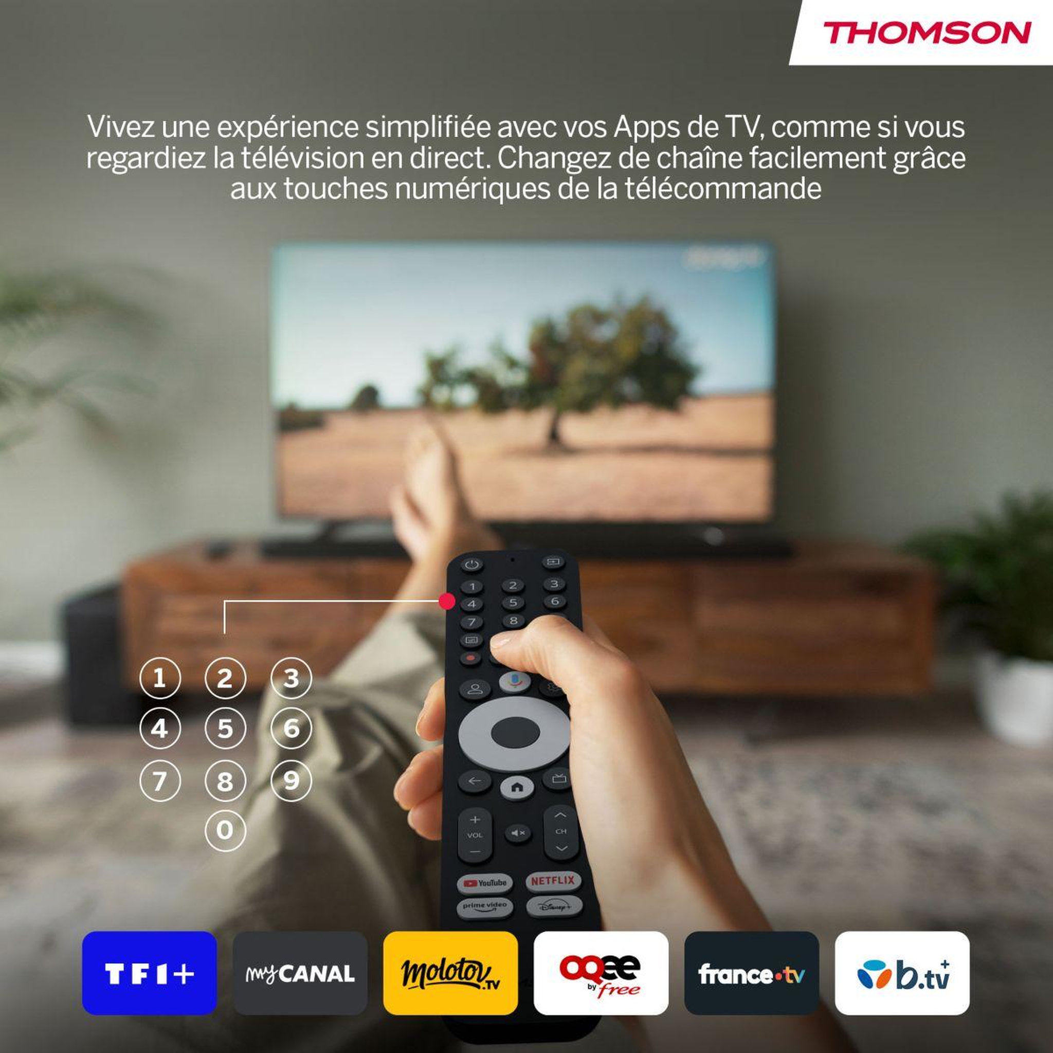 Voir la diapositive 3 : THOMSON Passerelle multimédia 145G Stick 4K avec GoogleTV