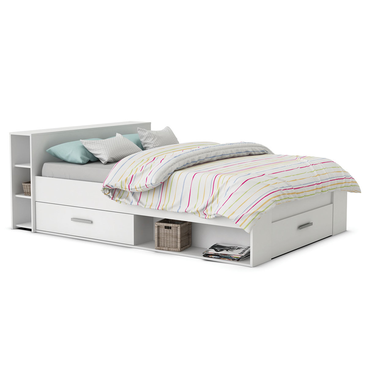 Lit adulte ILIAN, pour couchage 160x200cm