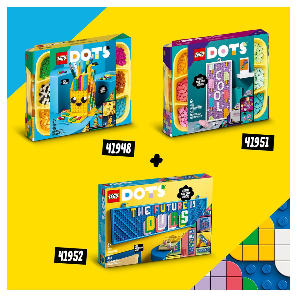 LEGO DOTS 41952 Le Grand Tableau à Messages, Décoration et Activité Créative