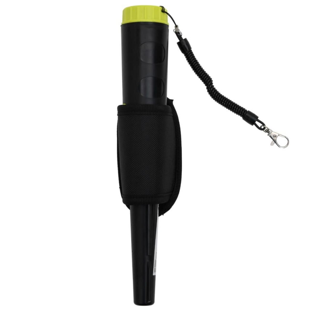 VIDAXL Detecteur de metaux pinpointer avec ecran LCD noir et jaune