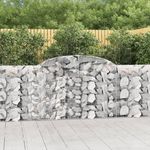 VIDAXL Paniers a gabions arques 13 pcs 300x30x100/120 cm fer galvanise