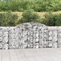 Voir la diapositive 1 : VIDAXL Paniers a gabions arques 13 pcs 300x30x100/120 cm fer galvanise