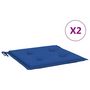 Voir la diapositive 2 : VIDAXL Coussins de chaise de jardin lot de 2 bleu royal 50x50x4 cm