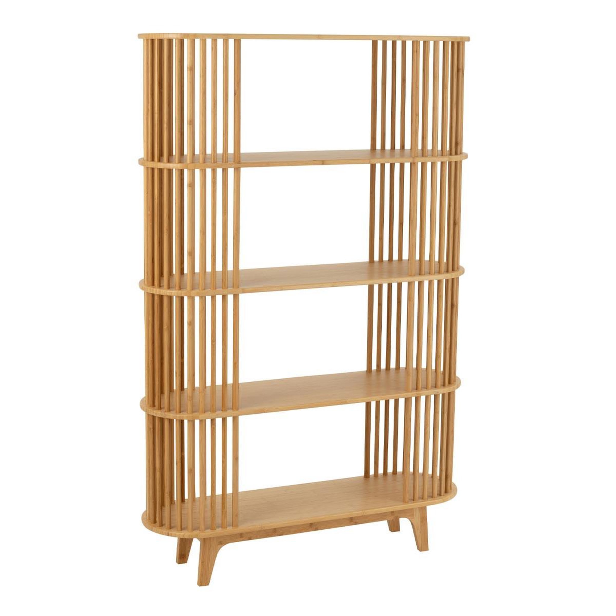 J-LINE Étagère 4 niveaux en bambou  live  154cm naturel