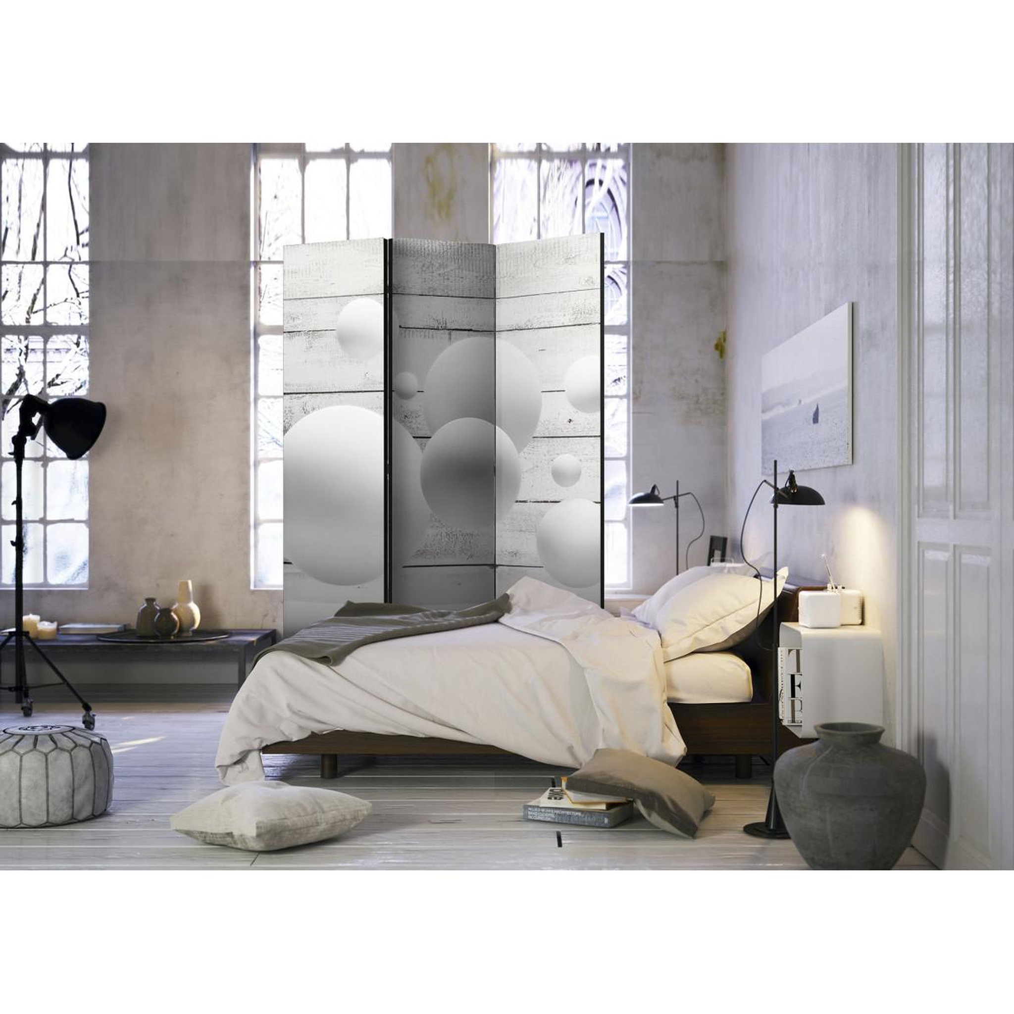 Voir la diapositive 2 : Paris Prix Paravent 3 volets  balls  135x172cm