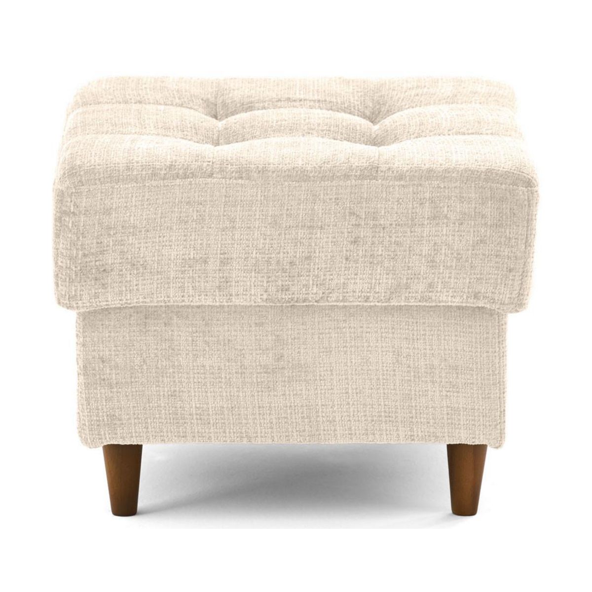 LISA DESIGN Anna - pouf en velours texturé - pieds en bois