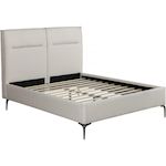 Habitat et Jardin Lit double en tissu design  Moritz  - 160 x 200 cm - Beige