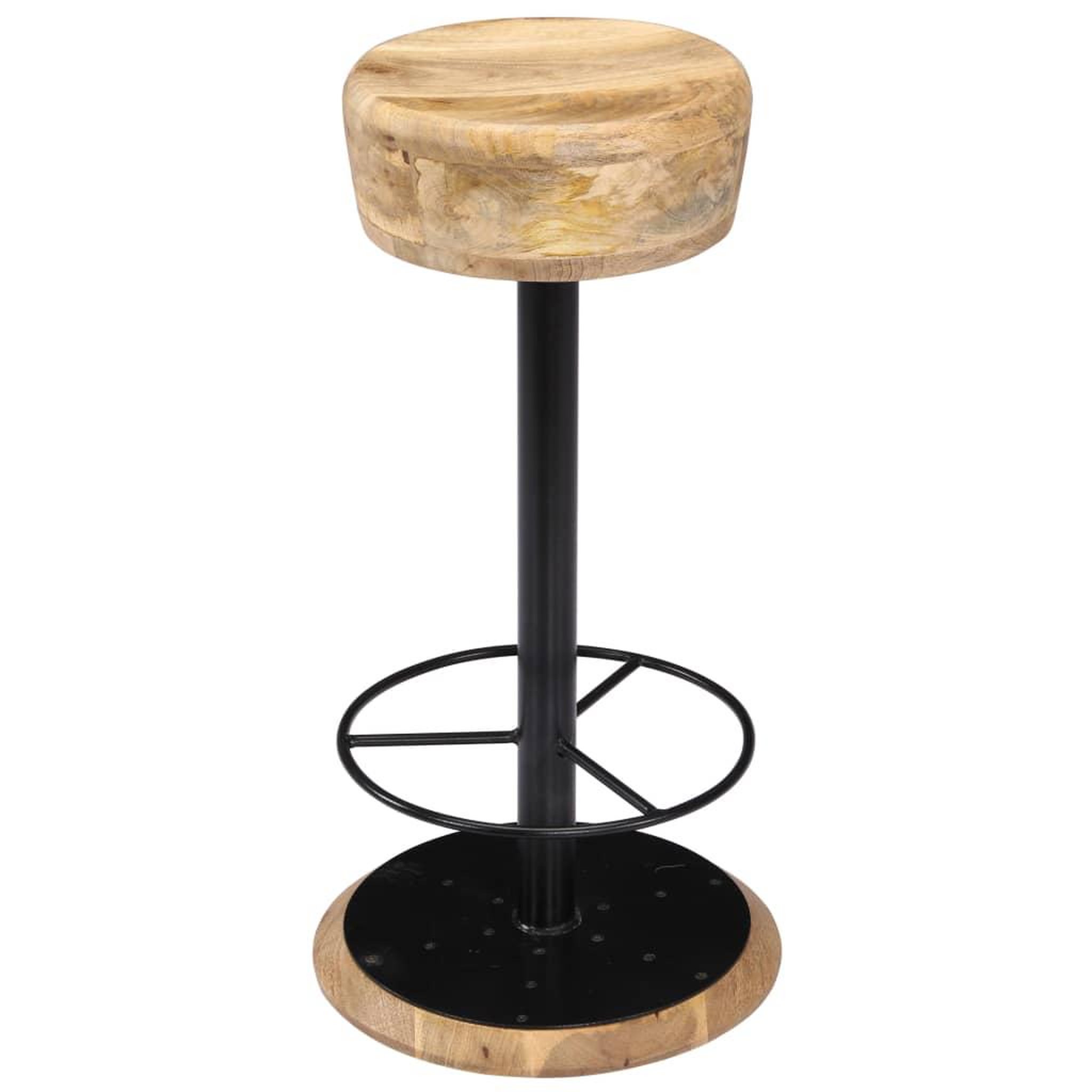Voir la diapositive 2 : VIDAXL Chaises de bar lot de 2 bois de manguier solide