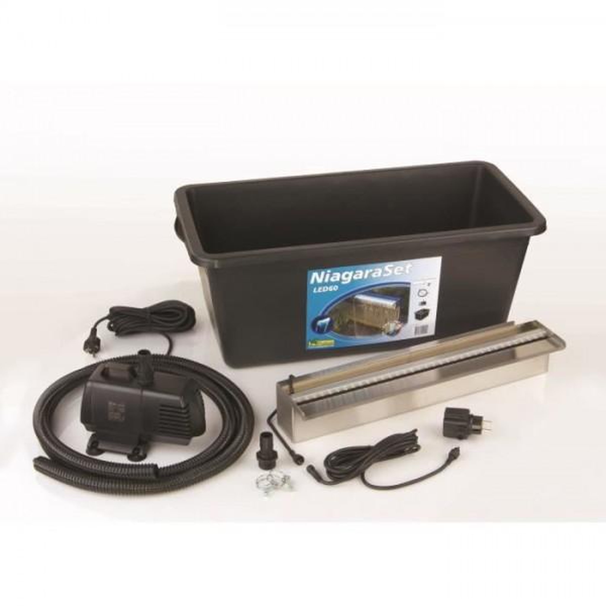 Ubbink Ubbink Ensemble de cascade Niagara 60 cm LED avec pompe 401379