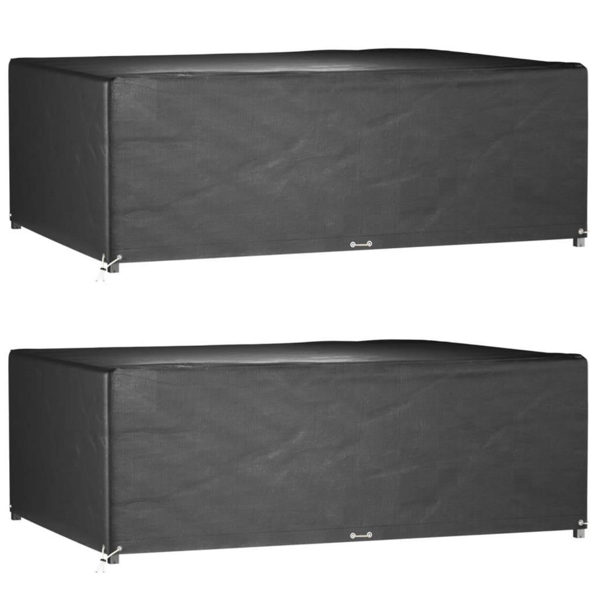 VIDAXL Housses de salon de jardin 2 pcs 12 œillets rectangulaire