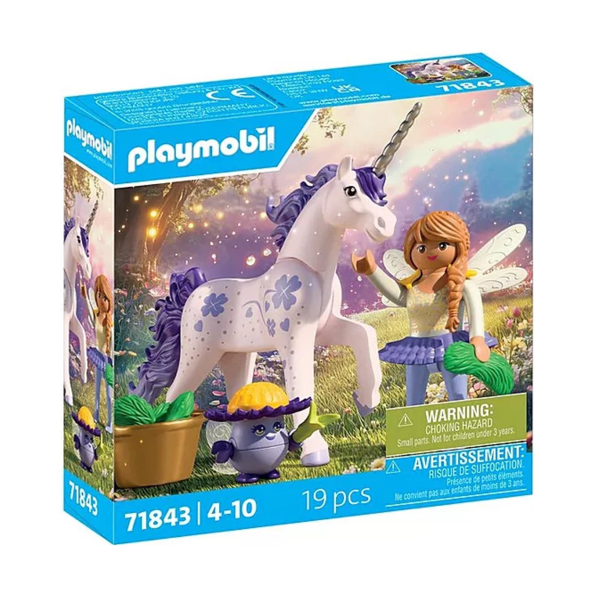 PLAYMOBIL Magic Unicorns Licorne Lavande porte-bonheur avec fée