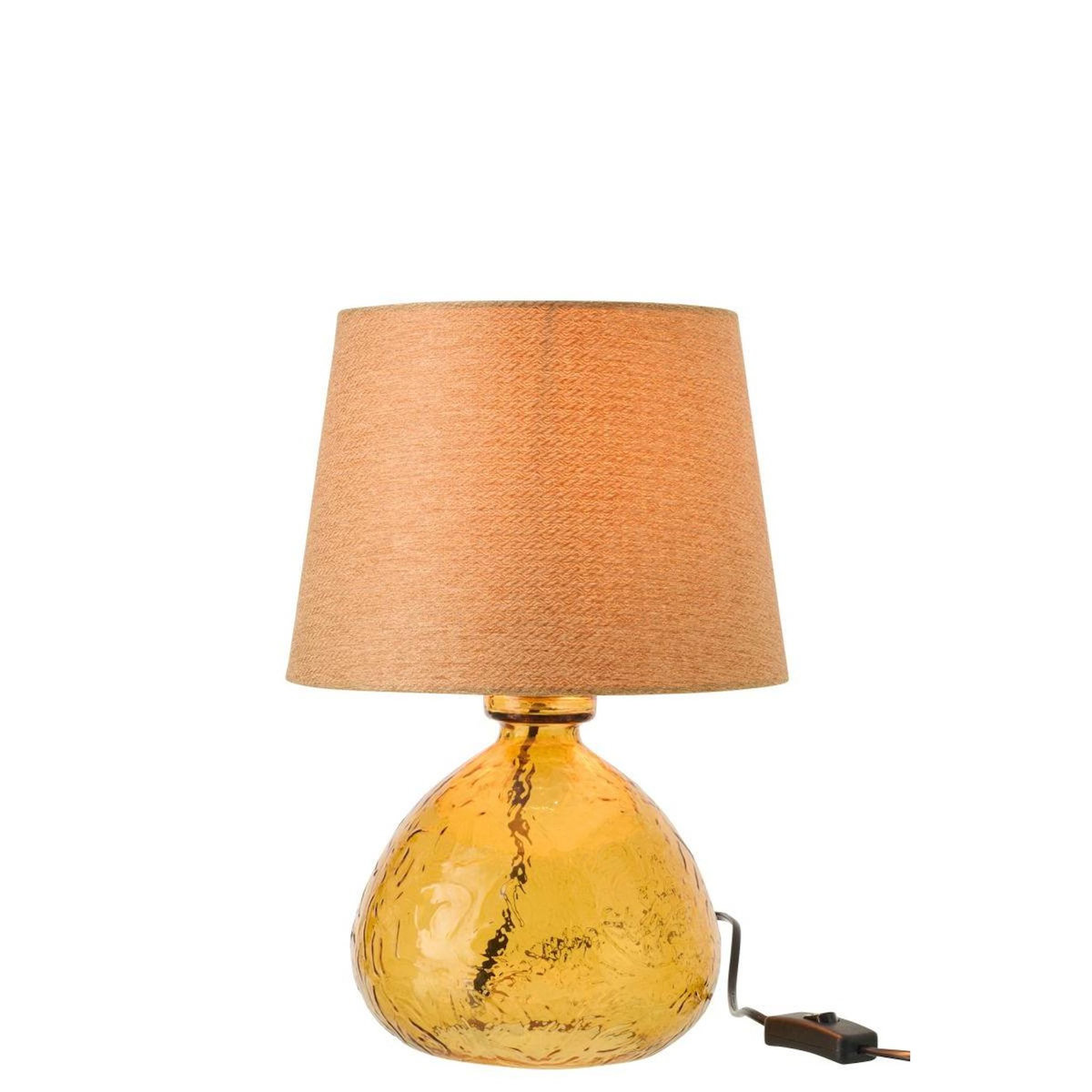 Paris Prix Lampe à Poser en Verre  Tierra  32cm Ocre