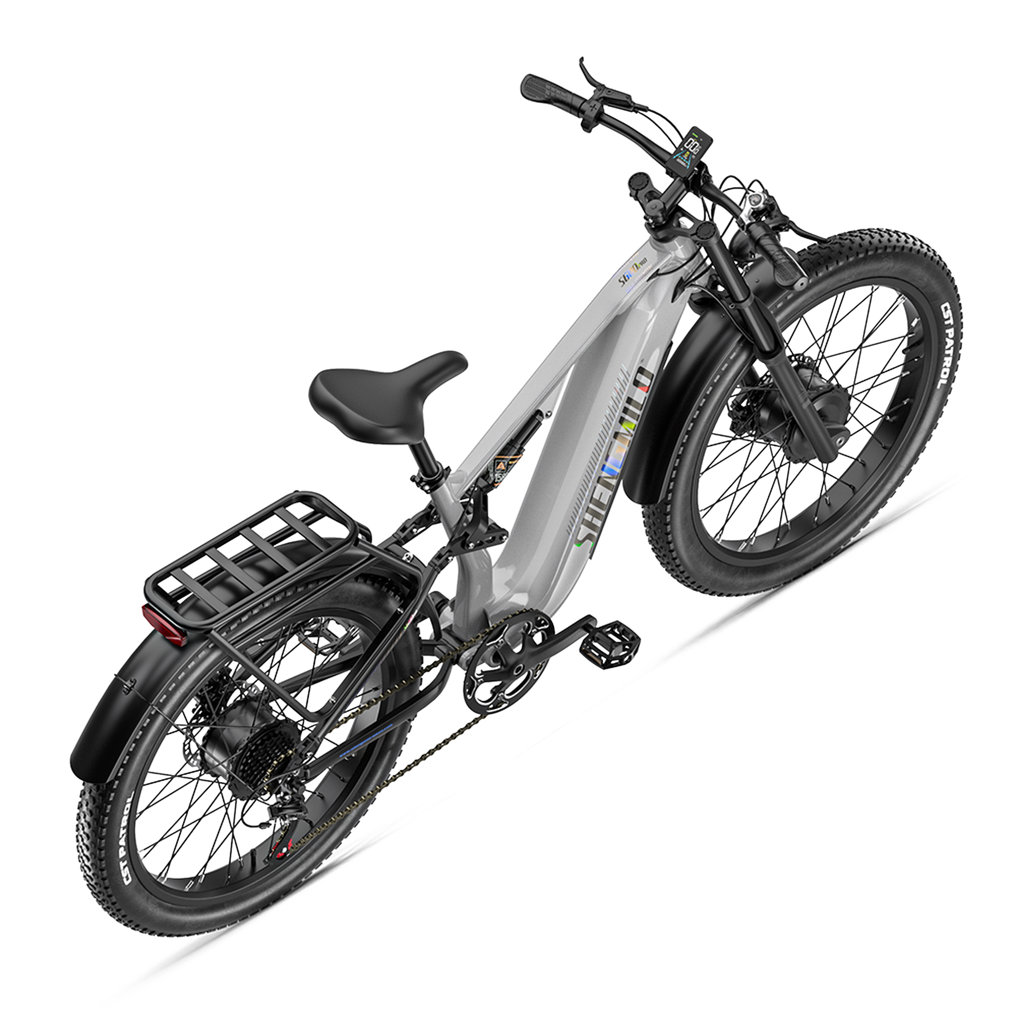 Voir la diapositive 6 : SHENGMILO Vélo électrique tout-terrain shengmilo s600pro , double moteur, 48v 25ah, gris