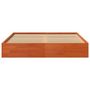 Voir la diapositive 4 : VIDAXL Cadre de lit sans matelas cire marron 140x190cm bois pin massif