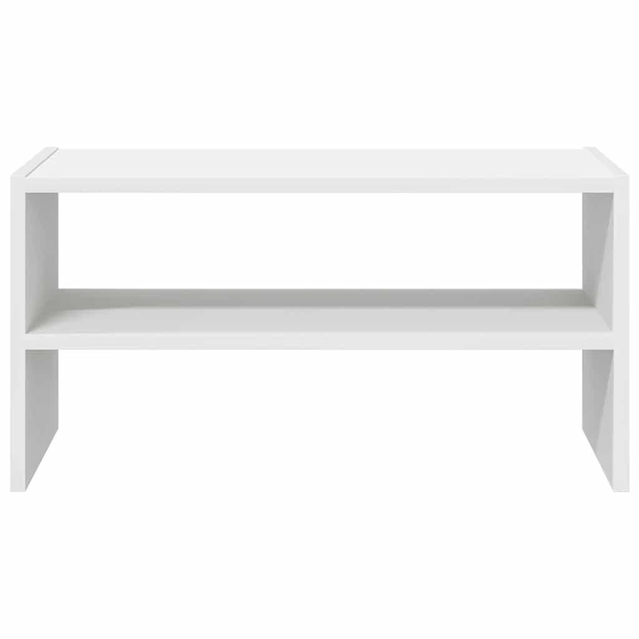 Voir la diapositive 4 : VIDAXL Etagere a chaussures empilable blanc 60x30x30,5 cm