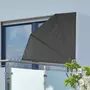 HI HI Ecran de balcon 1,2 x 1,2 m Noir Polyester