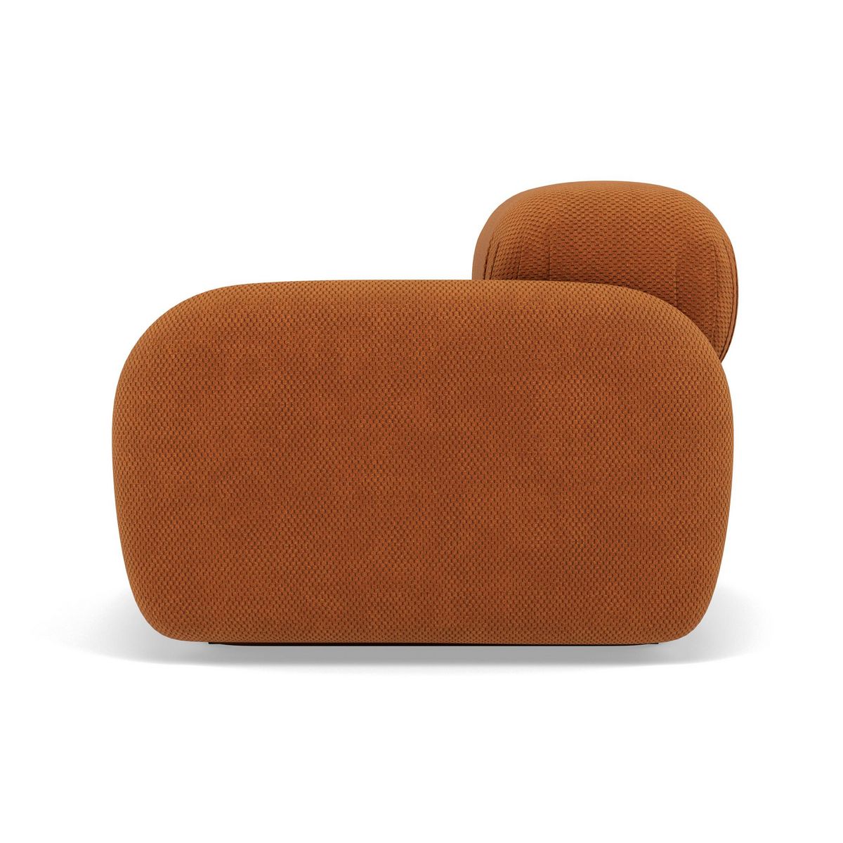 LISA DESIGN Penelope - module d'assise droit en velours texturé