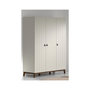 Voir la diapositive 3 : Vipack Armoire sezane 3 portes clay/noix