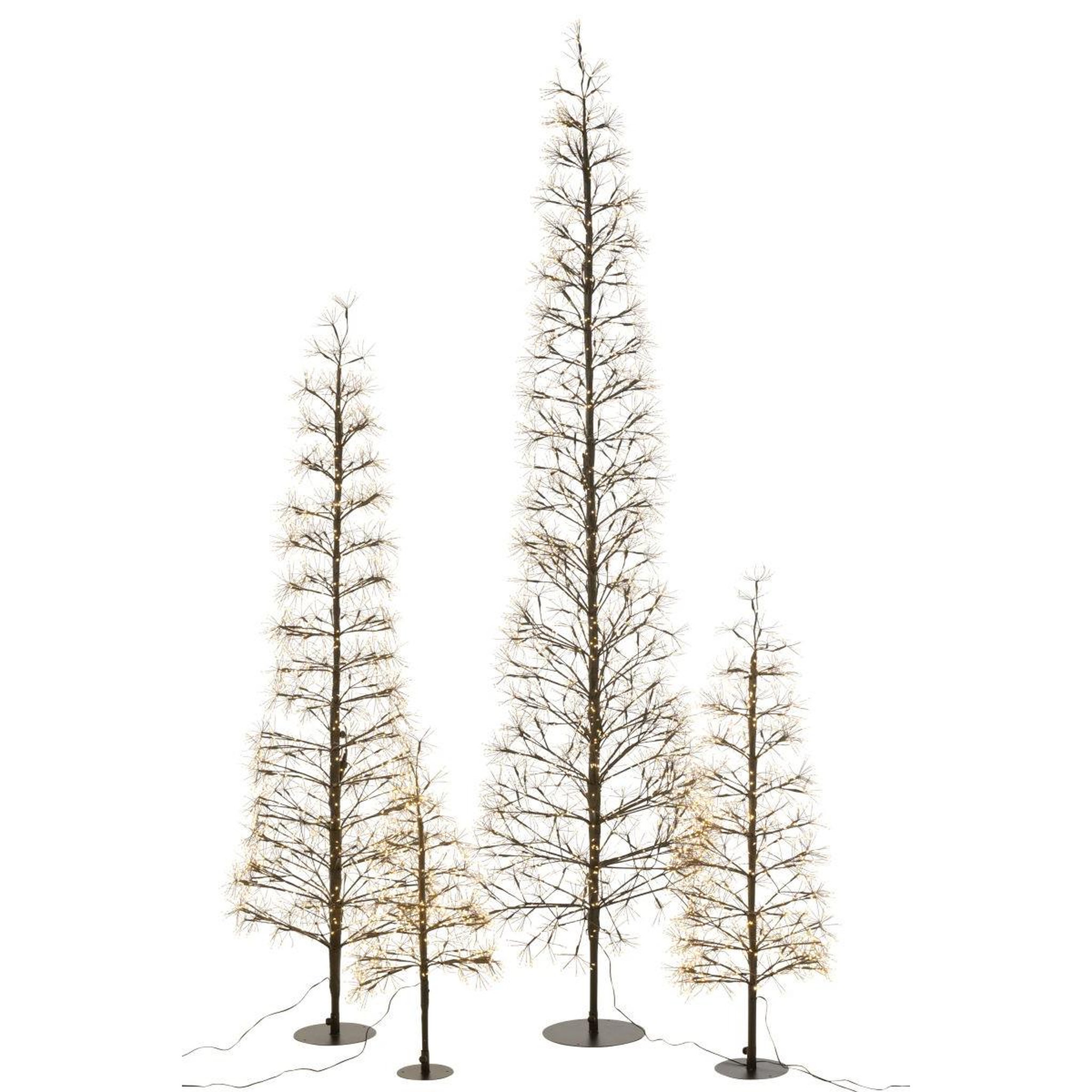 Voir la diapositive 5 : J-LINE Sapin à led en métal  grady  120cm noir