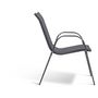 Voir la diapositive 4 : Inkazen Lot de 4 chaises de jardin empilables - Acier/Polyester - Anthracite
