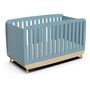 Voir la diapositive 3 : Lit bébé évolutif 70x140 cm bleu LINIA 