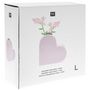 Voir la diapositive 4 : RICO DESIGN Vase en céramique coeur rose 16 cm