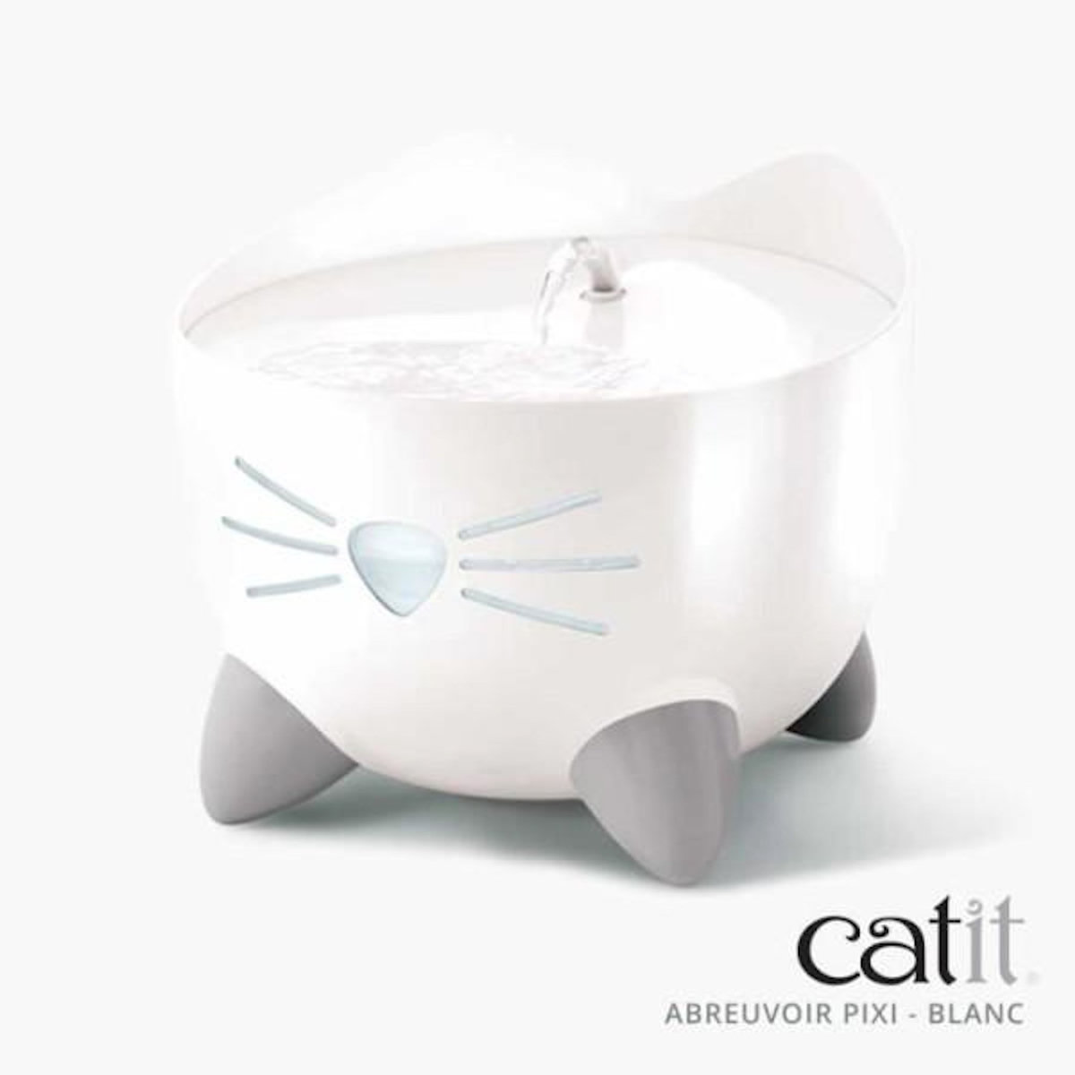 MARKET24 CAT IT Fontaine a eau automatique pour chat - 2,5 L - Blanc