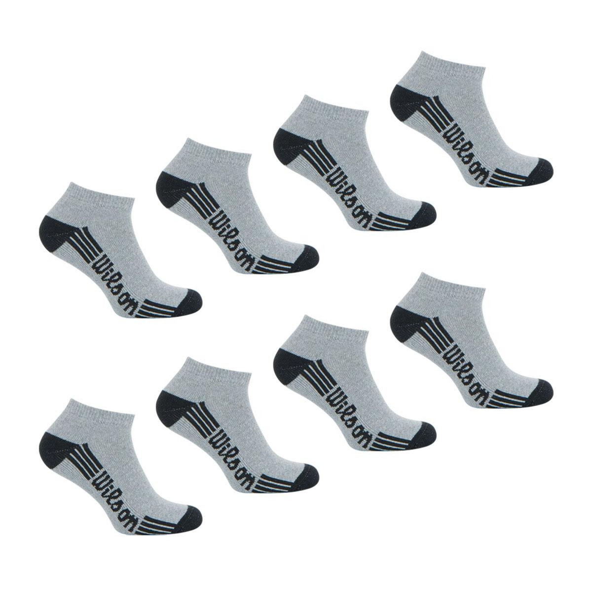 WILSON Lot de 8 paires de chaussettes basses homme Access Wilson