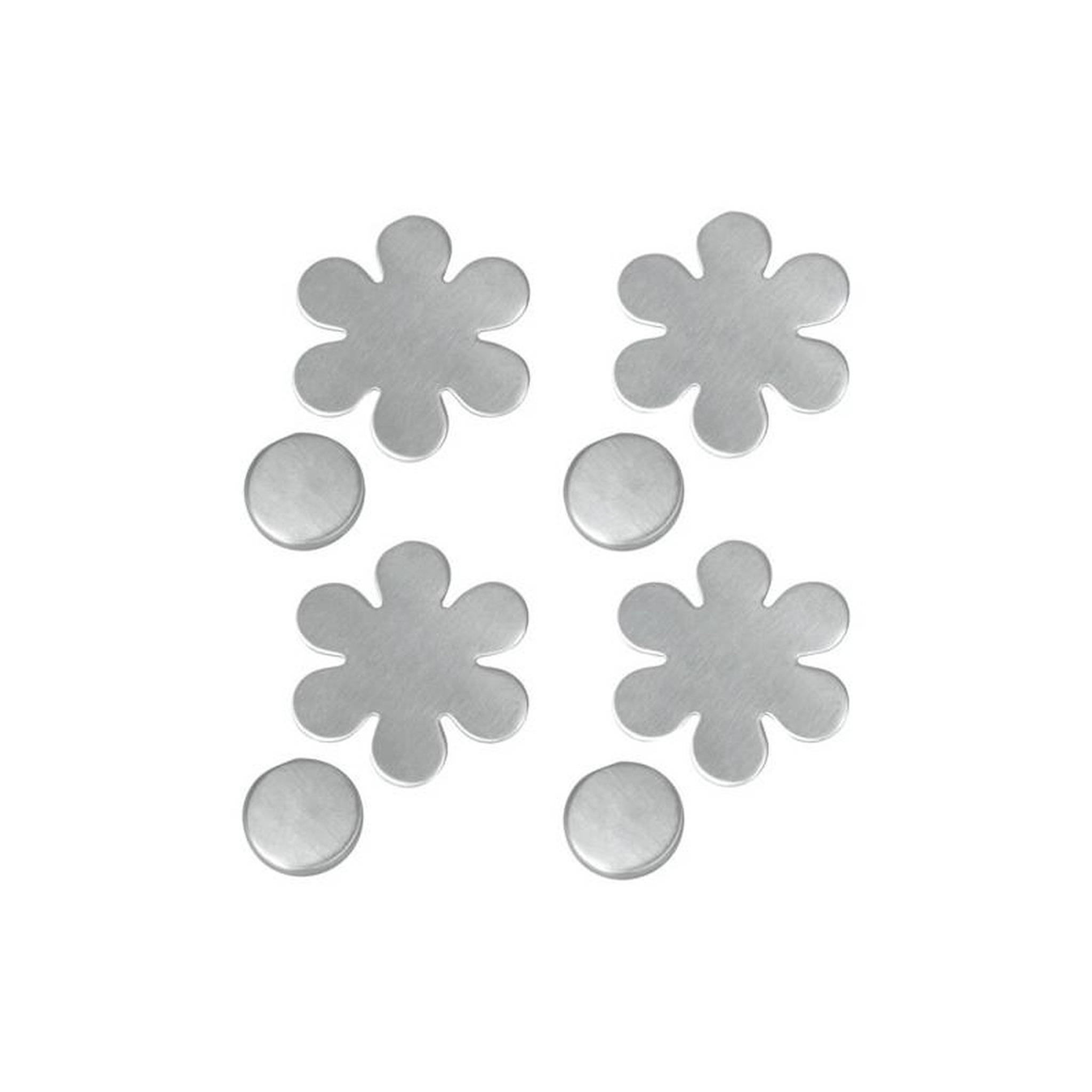 Metaltex 4 pendeloques aimantées inox fleur et feuille METALTEX - 25451810080