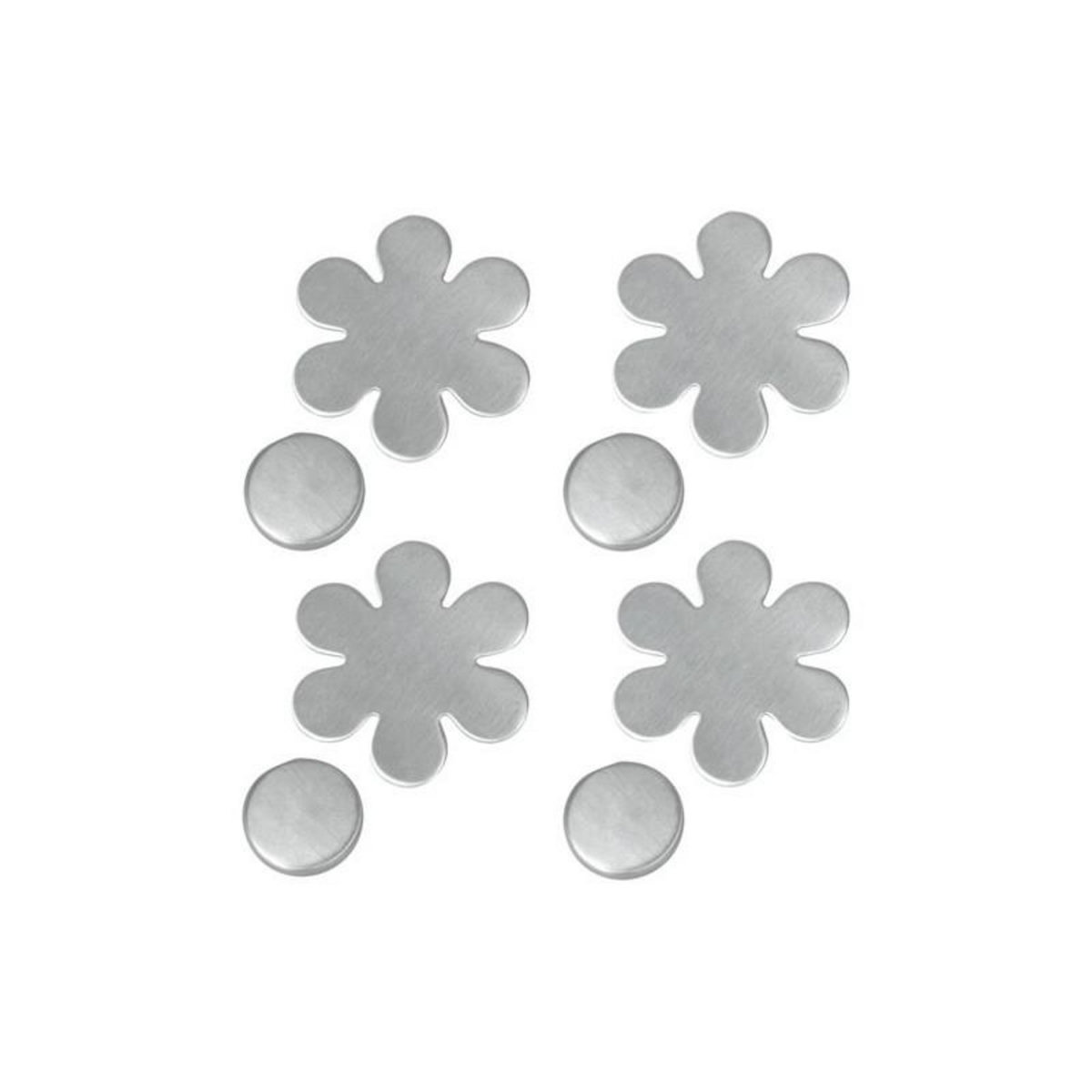 Metaltex 4 pendeloques aimantées inox fleur et feuille METALTEX - 25451810080