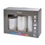 Voir la diapositive 2 : Paris Prix Lot de 3 Bougies Variation de Couleur  LED  15cm Blanc