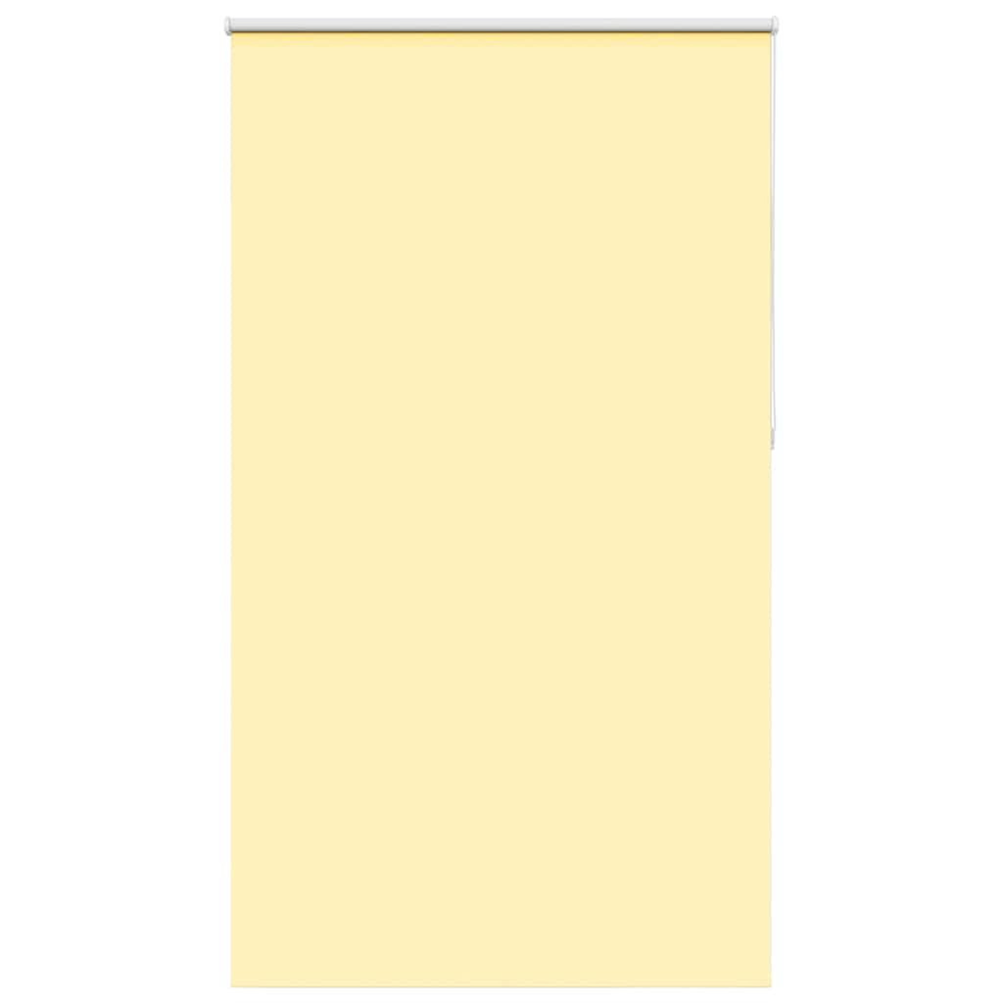VIDAXL Store enrouleur occultant jaune largeur du tissu 136,6 cm