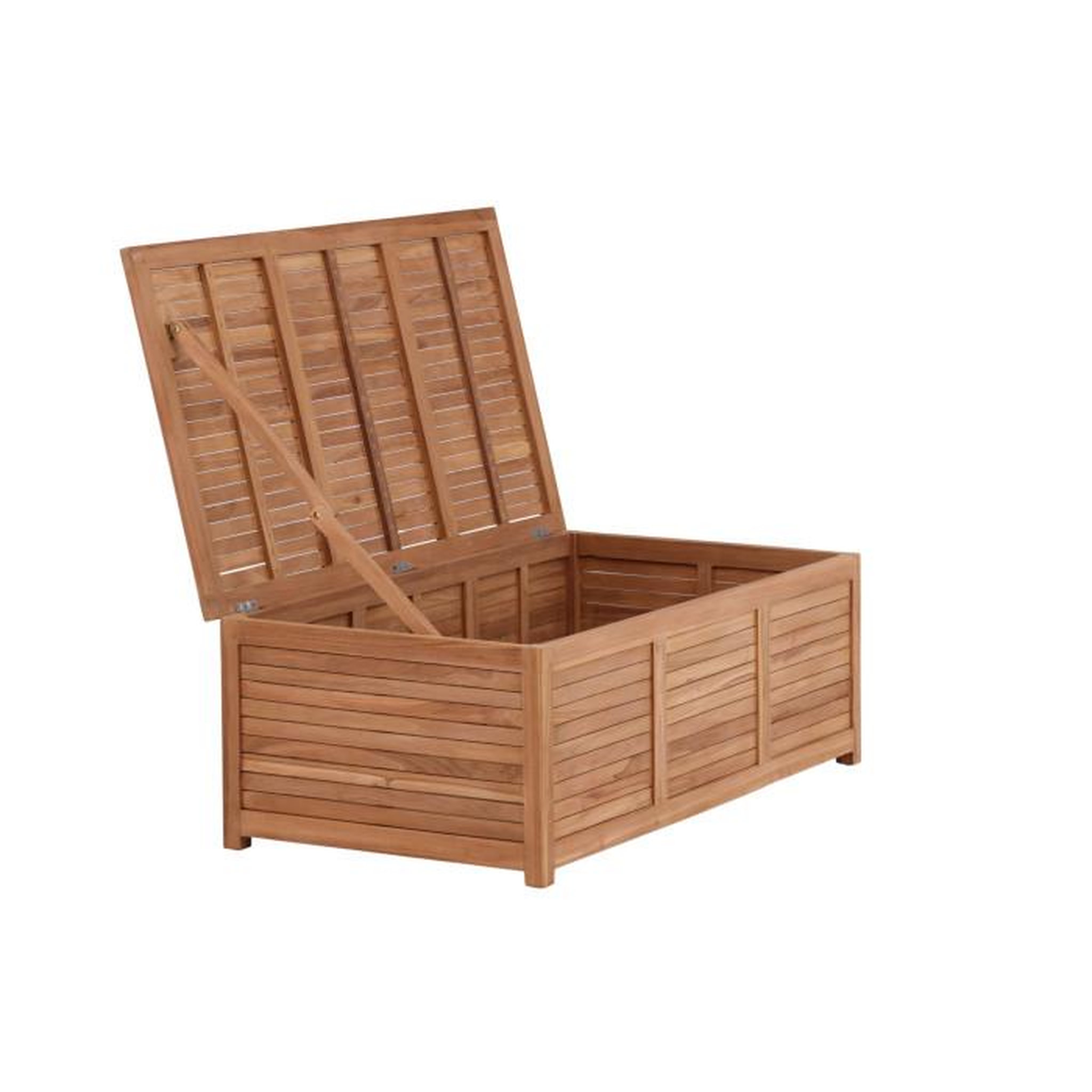 Voir la diapositive 6 : Paris Prix Coffre de Jardin en Teck  Trento  46cm Naturel