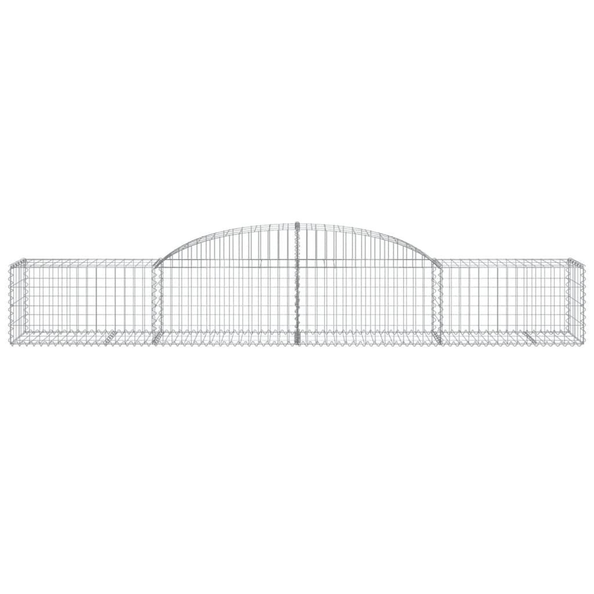 Voir la diapositive 4 : VIDAXL Paniers a gabions arques 10 pcs 300x50x40/60 cm fer galvanise