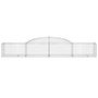 Voir la diapositive 4 : VIDAXL Paniers a gabions arques 10 pcs 300x50x40/60 cm fer galvanise