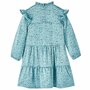 Voir la diapositive 2 : VIDAXL Robe enfants à manches longues bleu 116