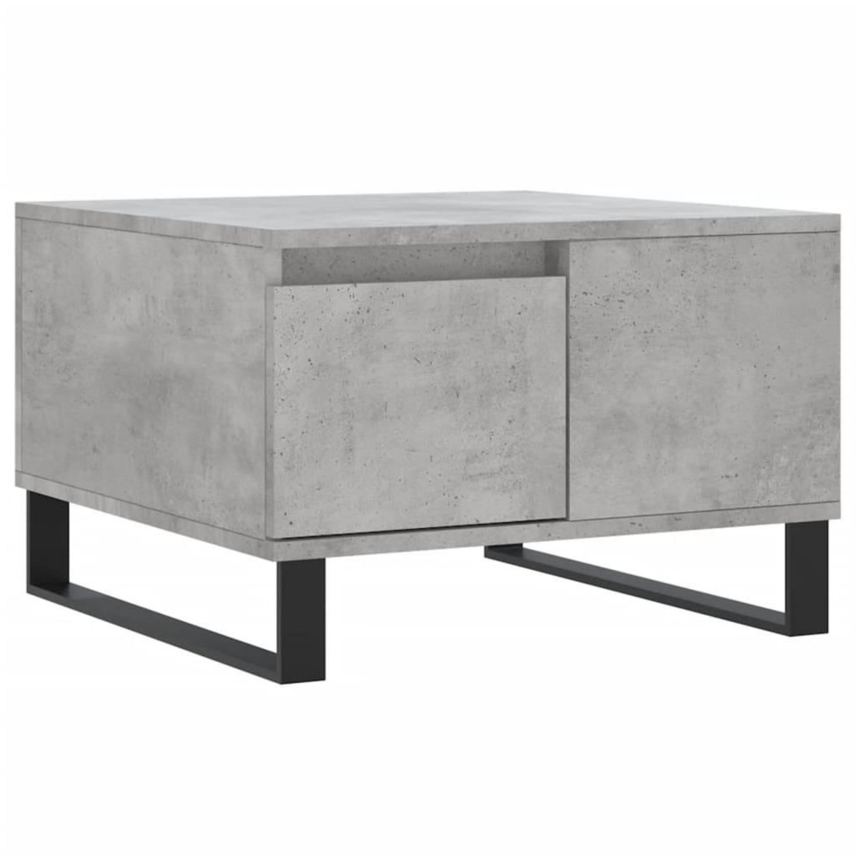 VIDAXL Table basse gris beton 55x55x36,5 cm bois d'ingenierie