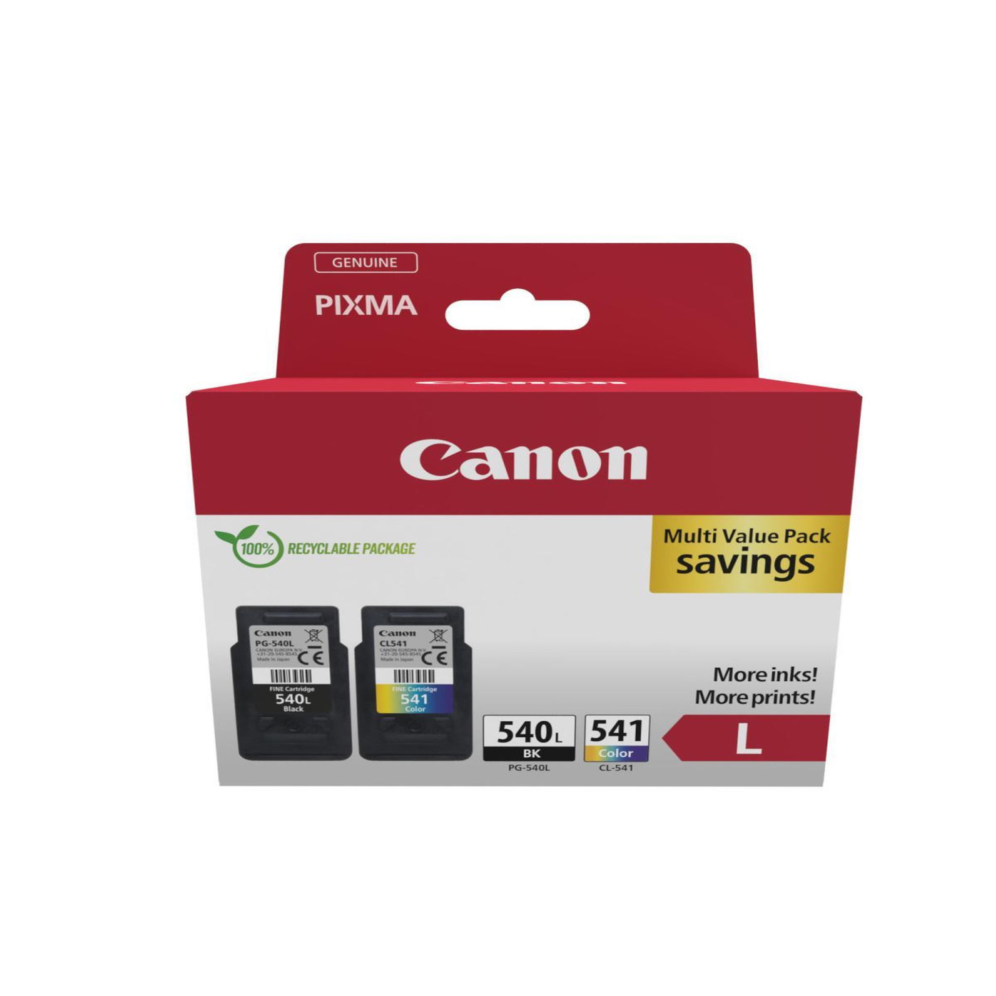 Voir la diapositive 2 : Canon Cartouche d'encre Canon PG540L/CL541XL Pack Valeur Photo Noir et Couleur