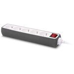 ESSENTIEL B Multiprise Silicone Gris 5 X 16A avec interrupteur