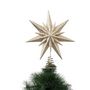 Voir la diapositive 2 : ATMOSPHERA Cimier Sapin Déco  Étoile Double  30cm Or