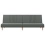 Voir la diapositive 4 : VIDAXL Canape-lit gris fonce tissu