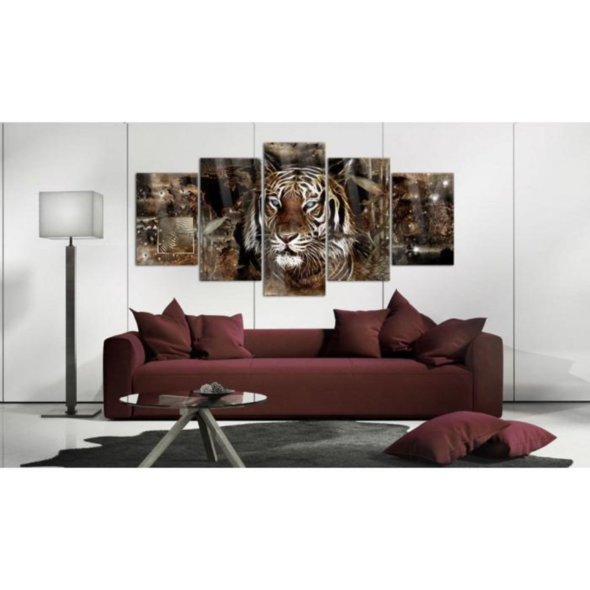 Paris Prix Tableau sur Verre Acrylique  Guard of the Jungle